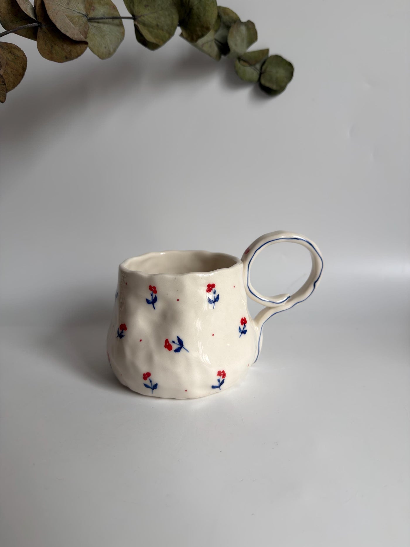 Cute Minimalist Poppy Flower Mug