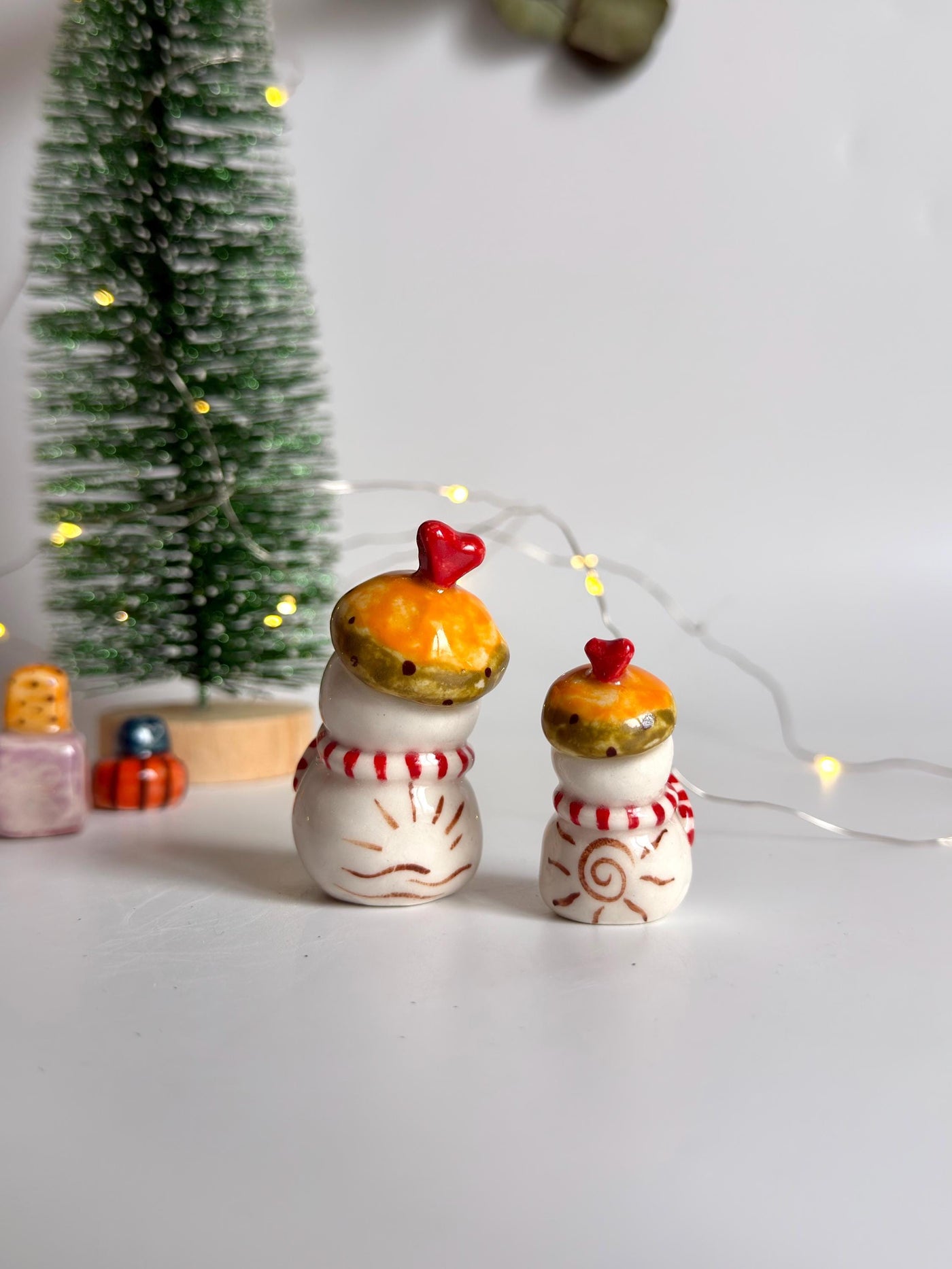 Mini Snowmen Tattooed Decoration Object