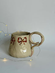 24k Gold Detailed Bows Mug