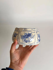 Botanical Blue Flowers Bowl