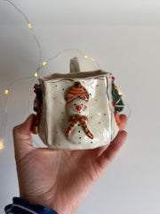 Christmas Theme Fireplace Mug