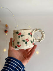 Winterberry Christmas Mug
