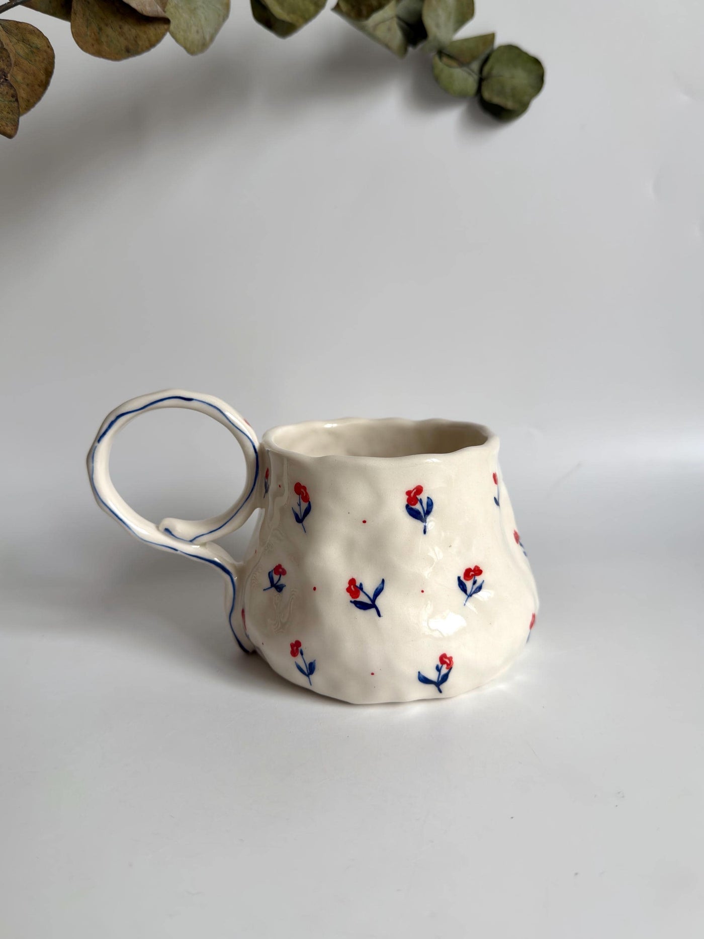 Cute Minimalist Poppy Flower Mug