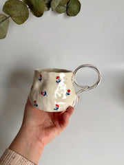 Cute Minimalist Poppy Flower Mug