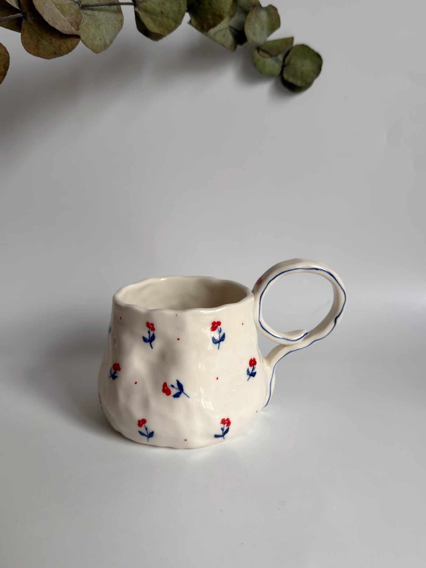 Cute Minimalist Poppy Flower Mug
