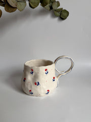 Cute Minimalist Poppy Flower Mug