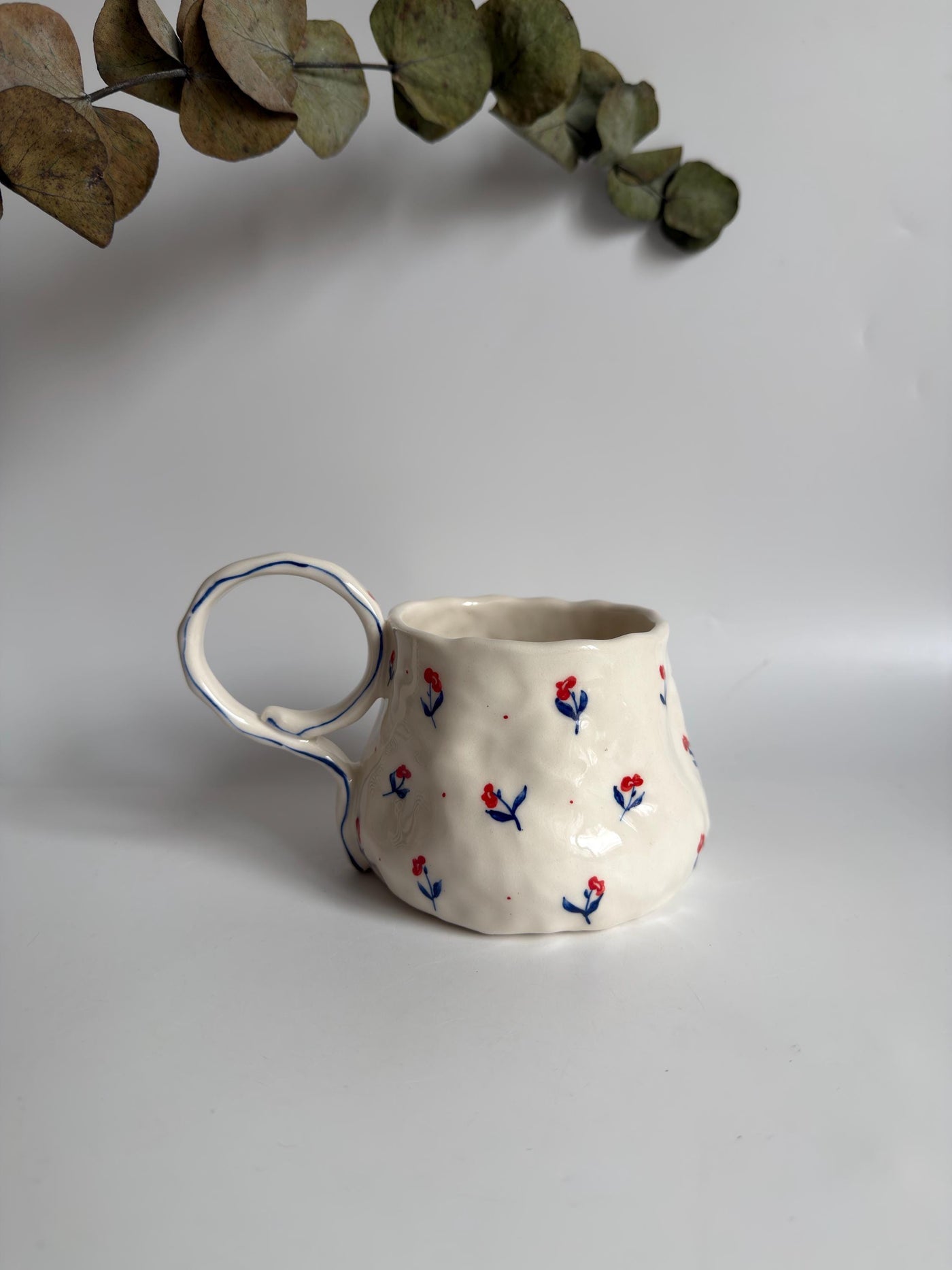 Cute Minimalist Poppy Flower Mug