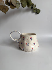 Cute Minimalist Poppy Flower Mug