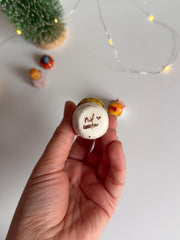 Mini Snowmen Tattooed Decoration Object