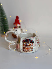 Christmas Theme Fireplace Mug
