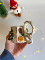 Christmas Theme Fireplace Mug