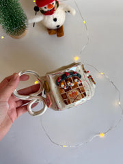 Christmas Theme Fireplace Mug