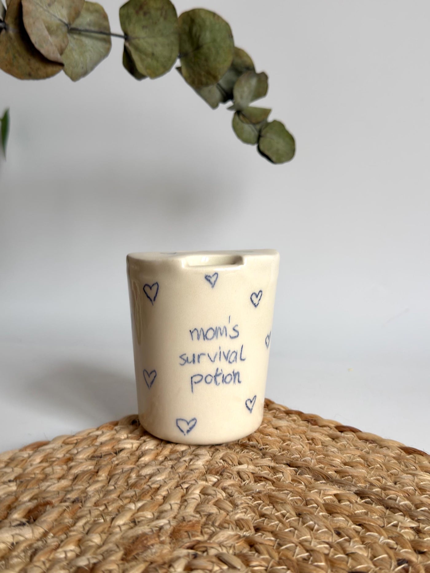 Red Hearth Dot Travel Mug