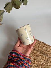 Red Hearth Dot Travel Mug