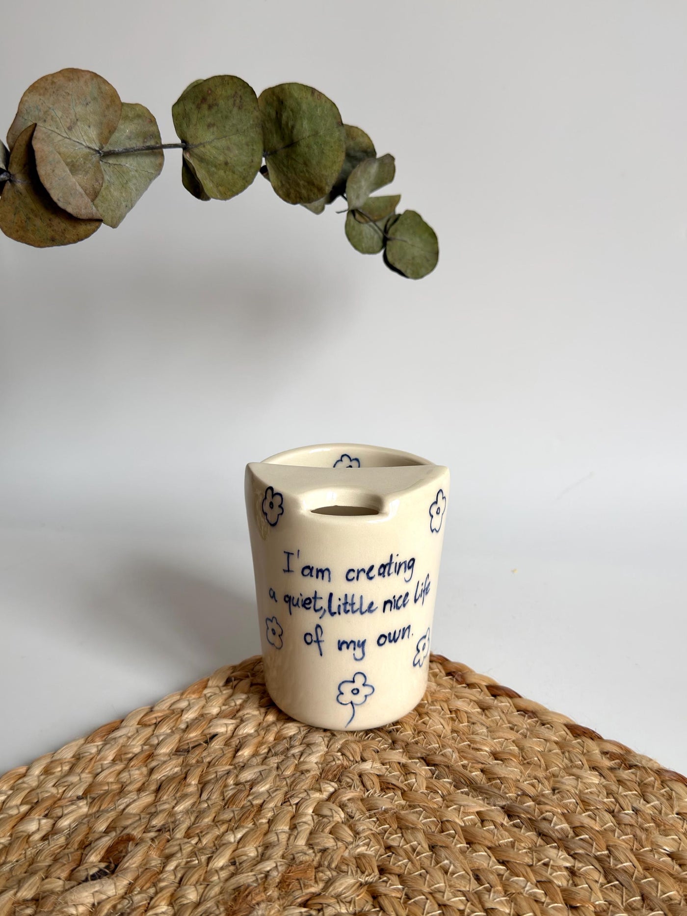 Red Hearth Dot Travel Mug