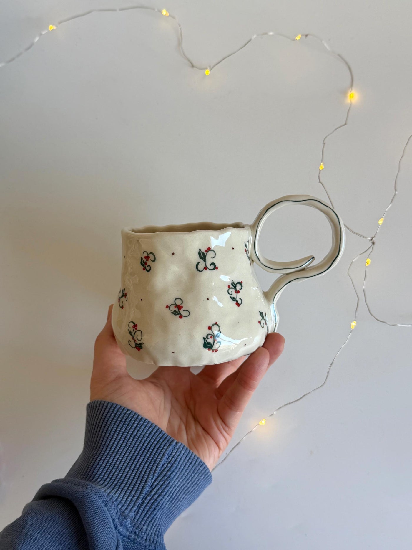 Winter Berry Minimalist Mug