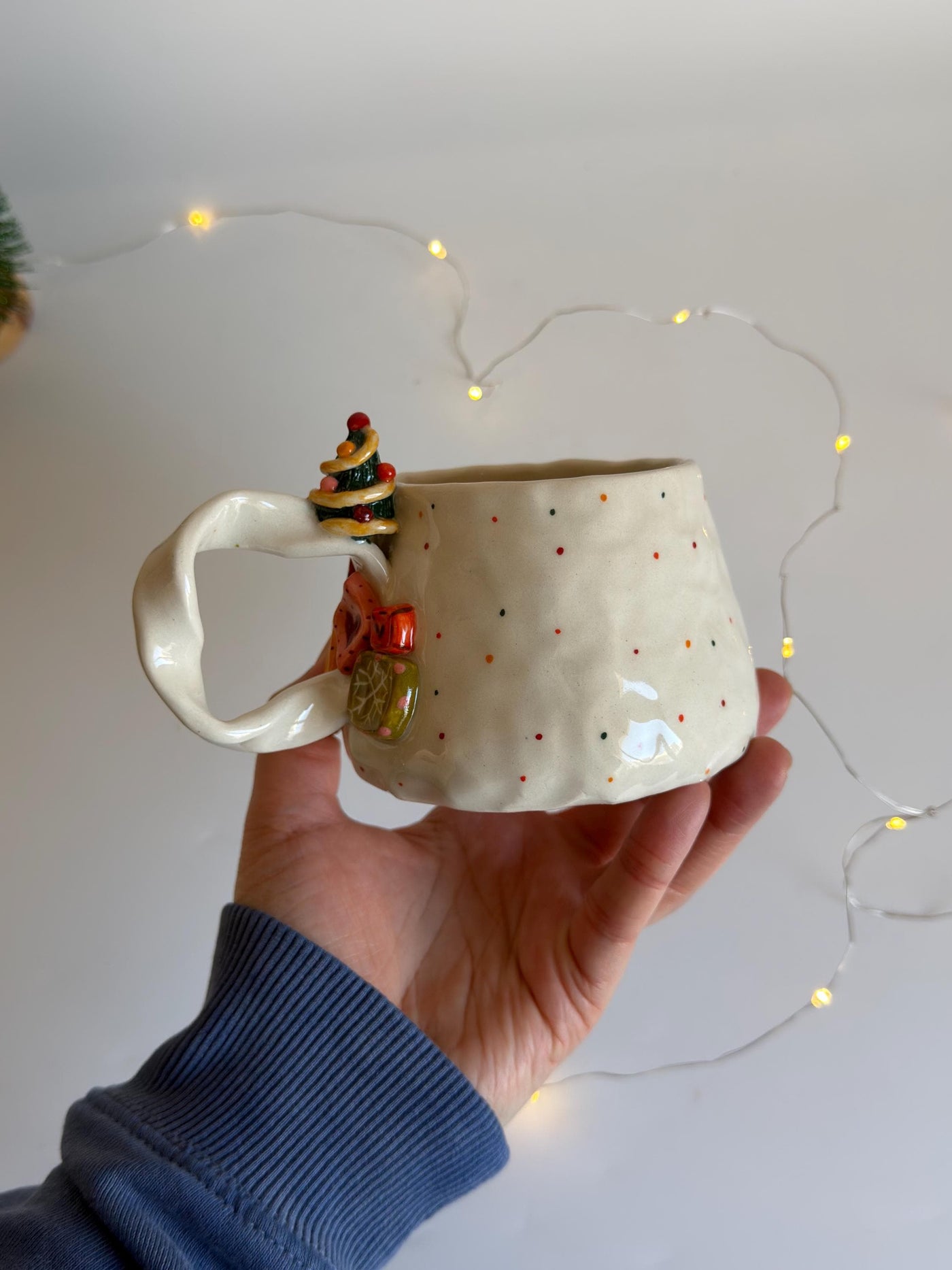 Christmas Tree on Handle Mug