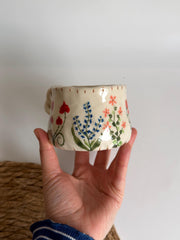 Wildflower Twisted Handle Mug