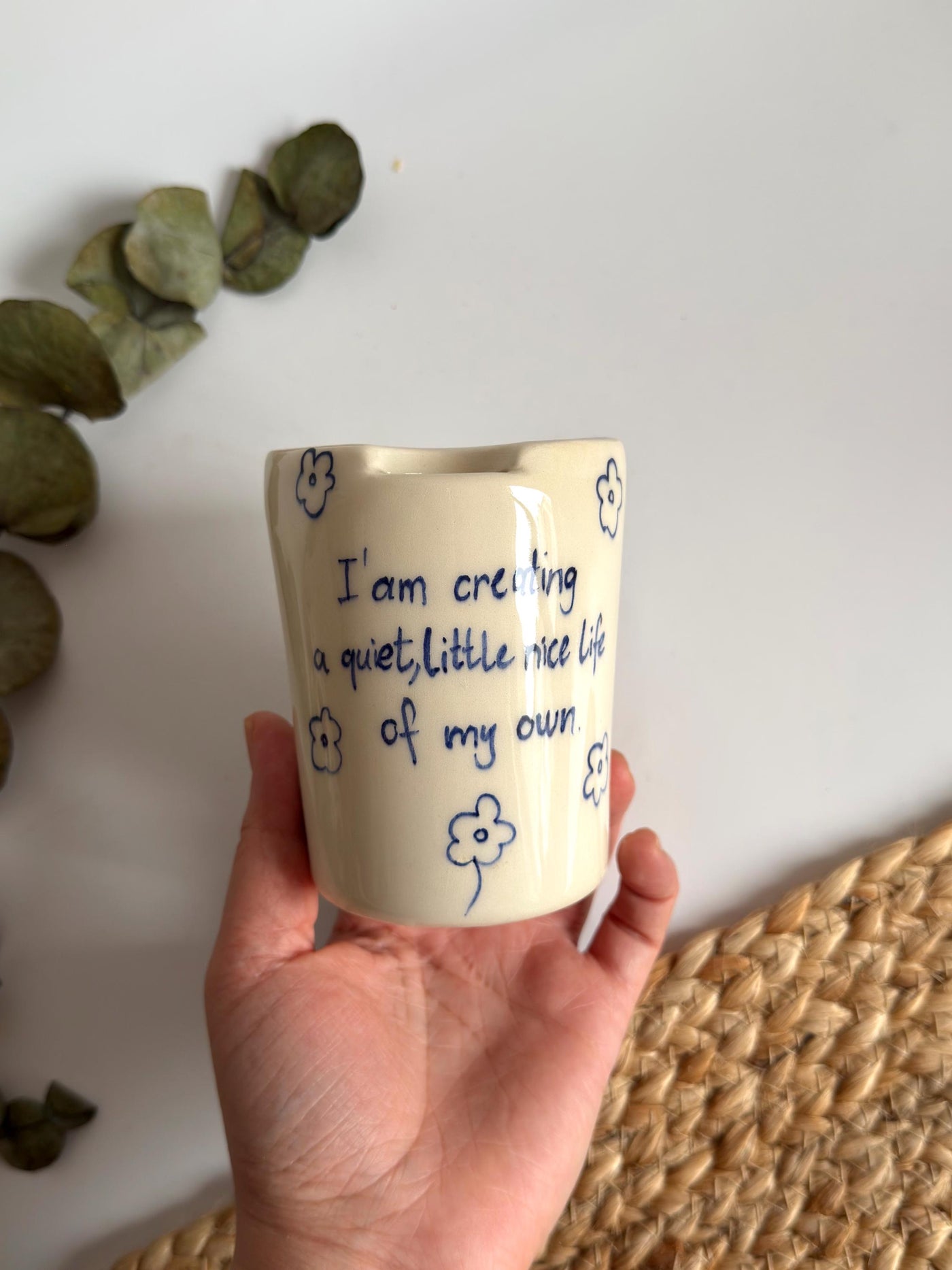 Red Hearth Dot Travel Mug