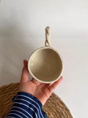 Wildflower Twisted Handle Mug