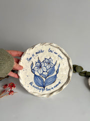 Blue Lilies Wall Plate
