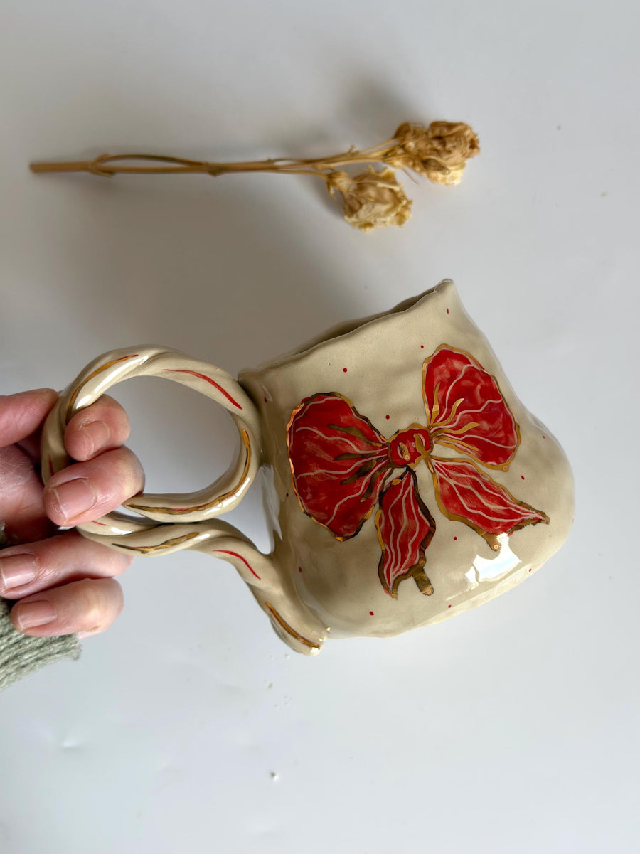 Cute Red Bows Mug