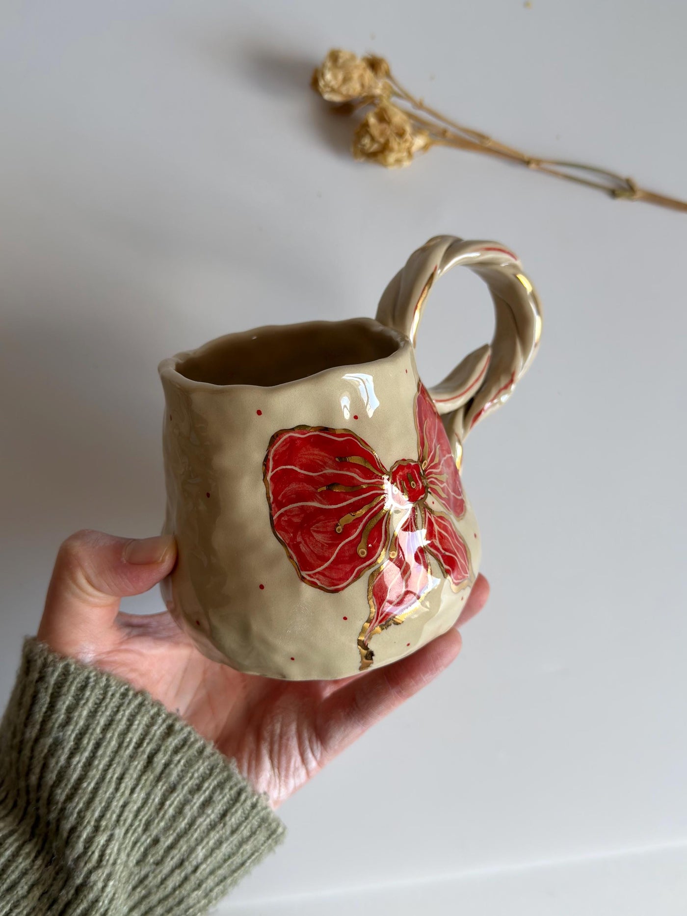 Cute Red Bows Mug