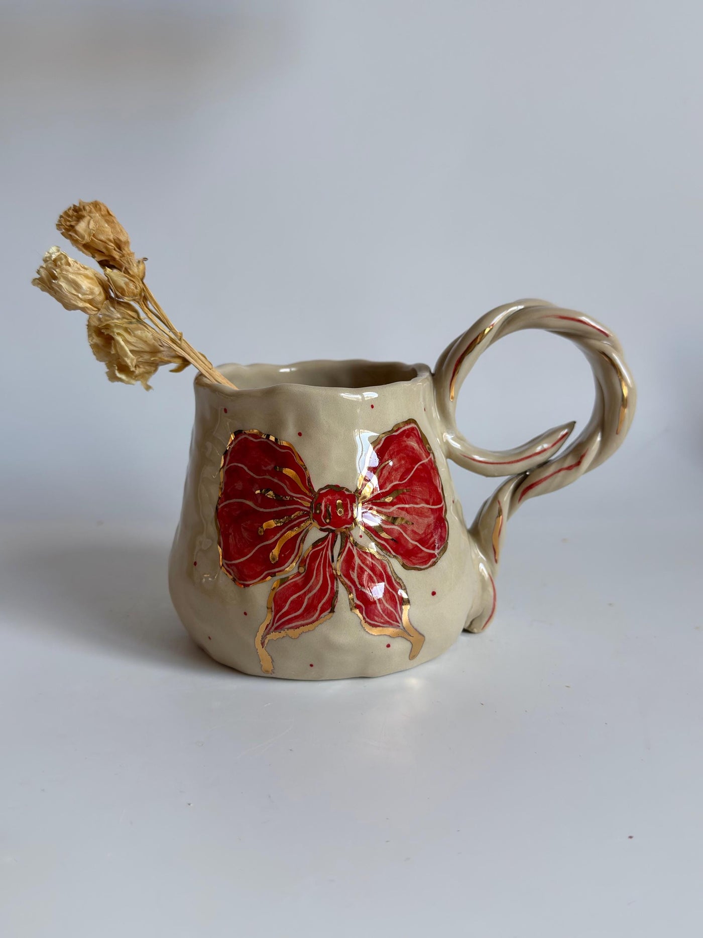 Cute Red Bows Mug