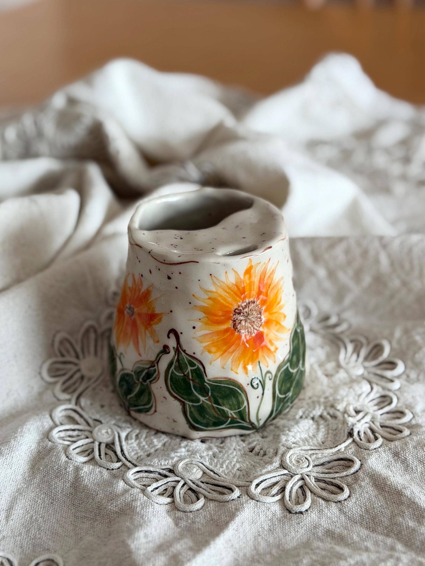 Yellow Sunflowers Travel Mug
