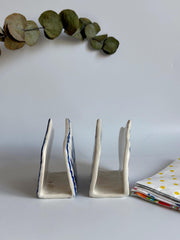 Blue Floral Napkin Holder