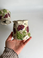 Purple Floral To Go Mug