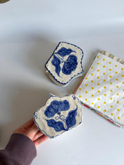 Blue Floral Napkin Holder