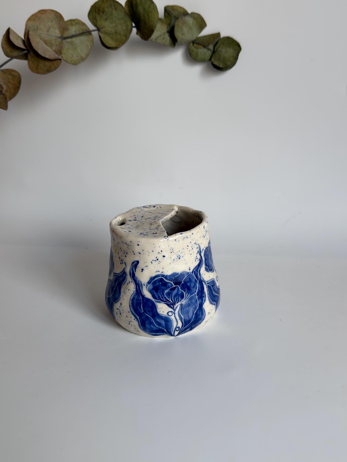 Blue Floral Travel Mug