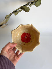 California Poppy Floral Illustration Cup