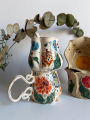 Himalayan Poppies and Butterfly Mug