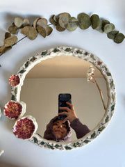 Floral Detail Frame Mirror