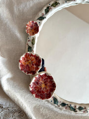 Floral Detail Frame Mirror