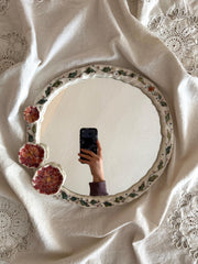 Floral Detail Frame Mirror
