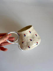 Cute Minimalist Poppy Flower Mug