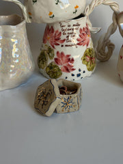 Mini Blue Floral Jewelry Box