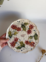 I Will Bloom Wherever I Go Dahlia Flowers Plate