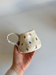 Cute Minimalist Poppy Flower Mug