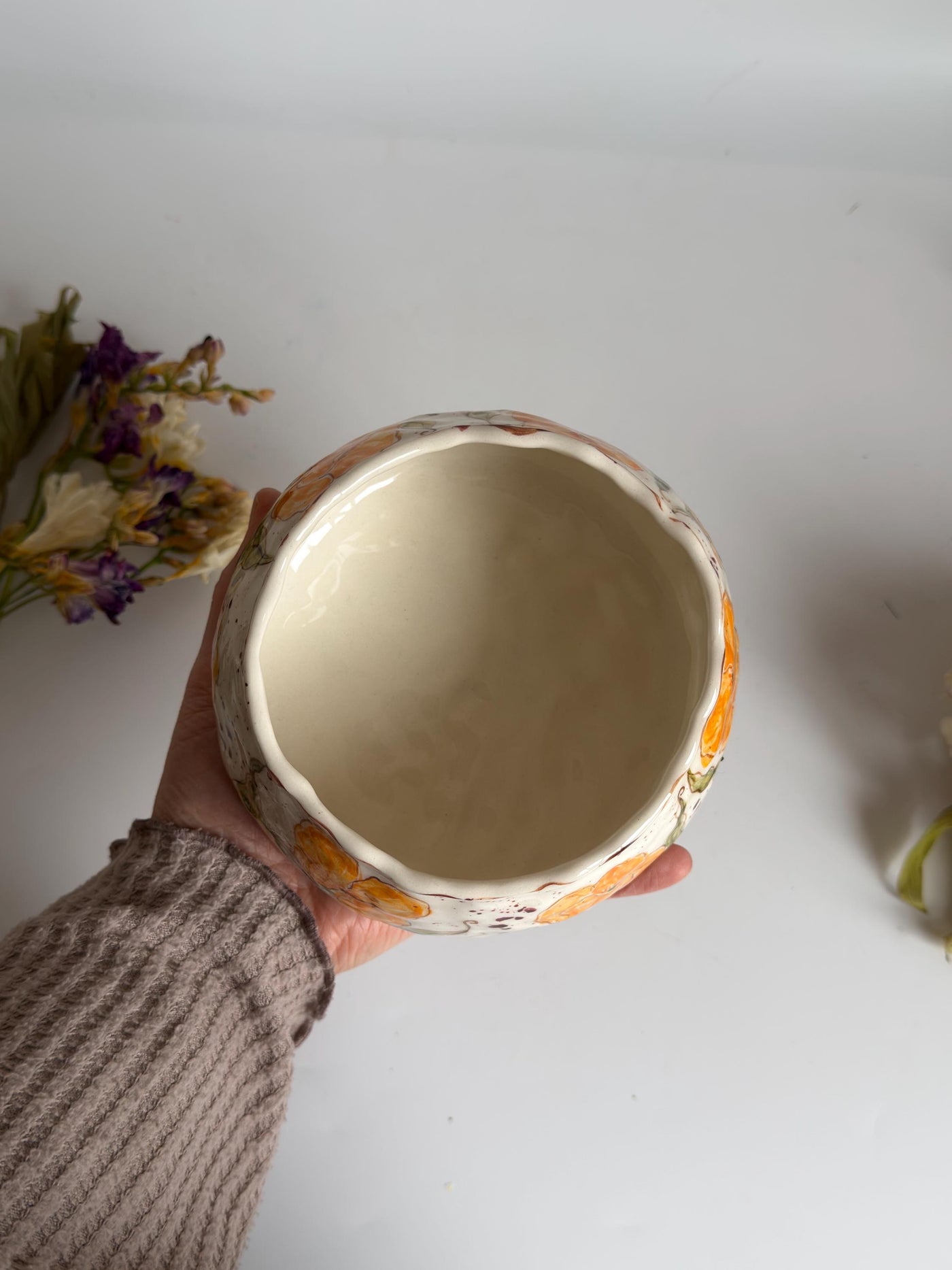 Bowl with California Poppy