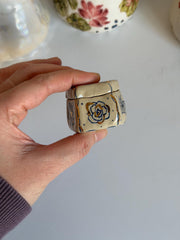 Mini Blue Floral Jewelry Box