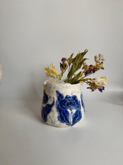 Blue Floral Travel Mug