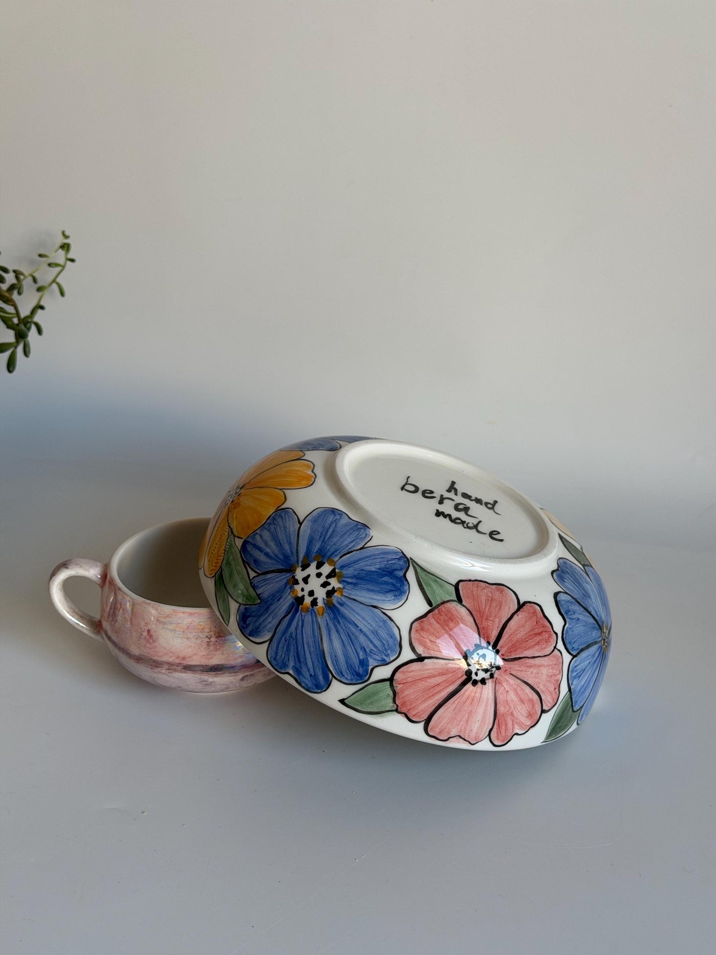 Colorful Big Flower Bowl