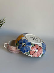 Colorful Big Flower Bowl