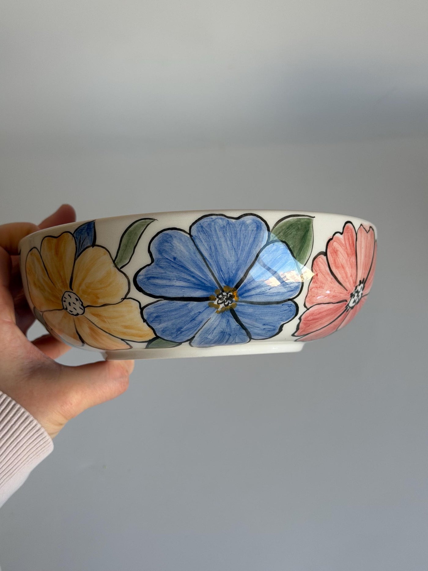 Colorful Big Flower Bowl