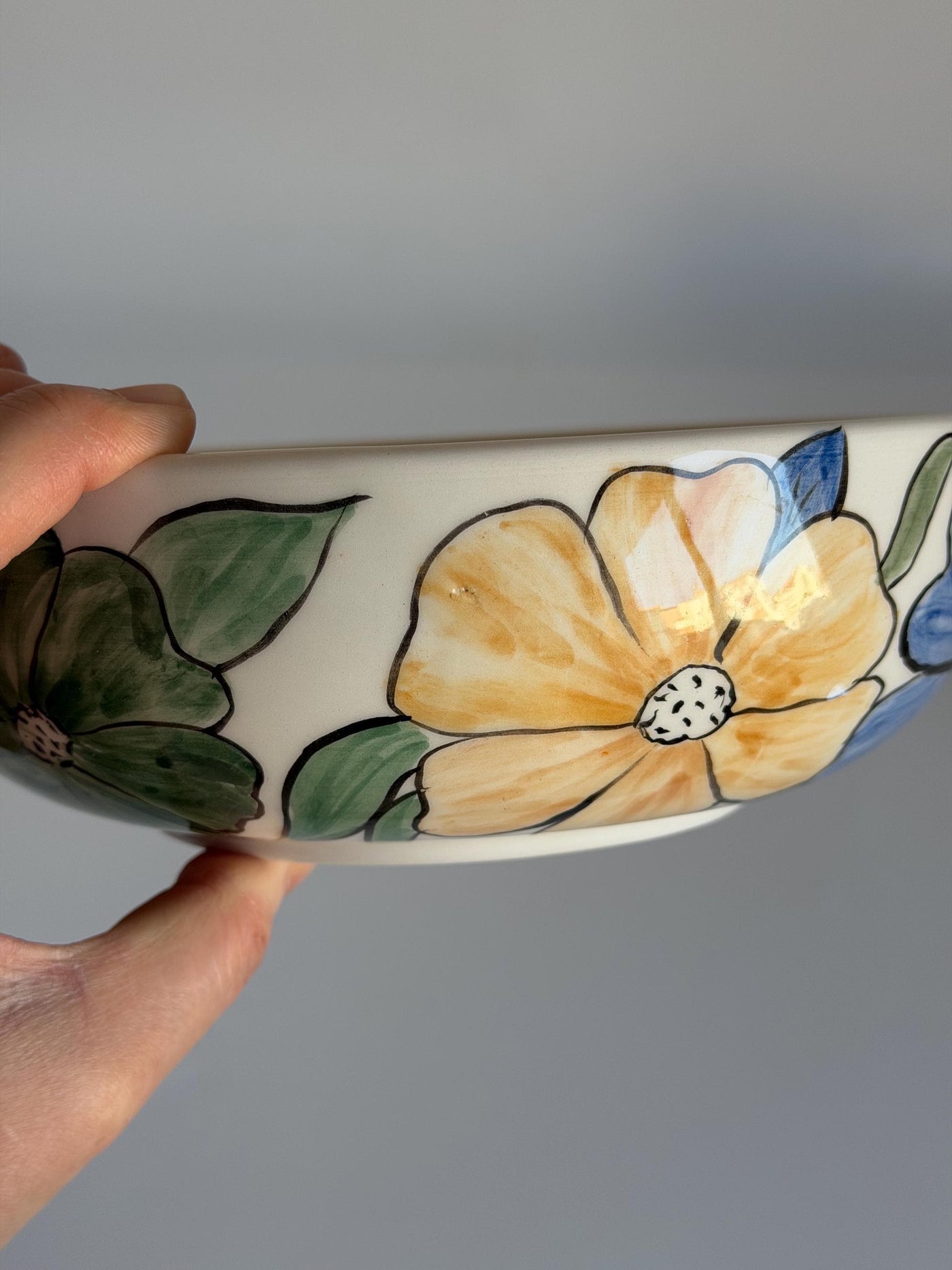 Colorful Big Flower Bowl