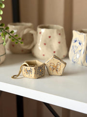 Mini Blue Floral Jewelry Box